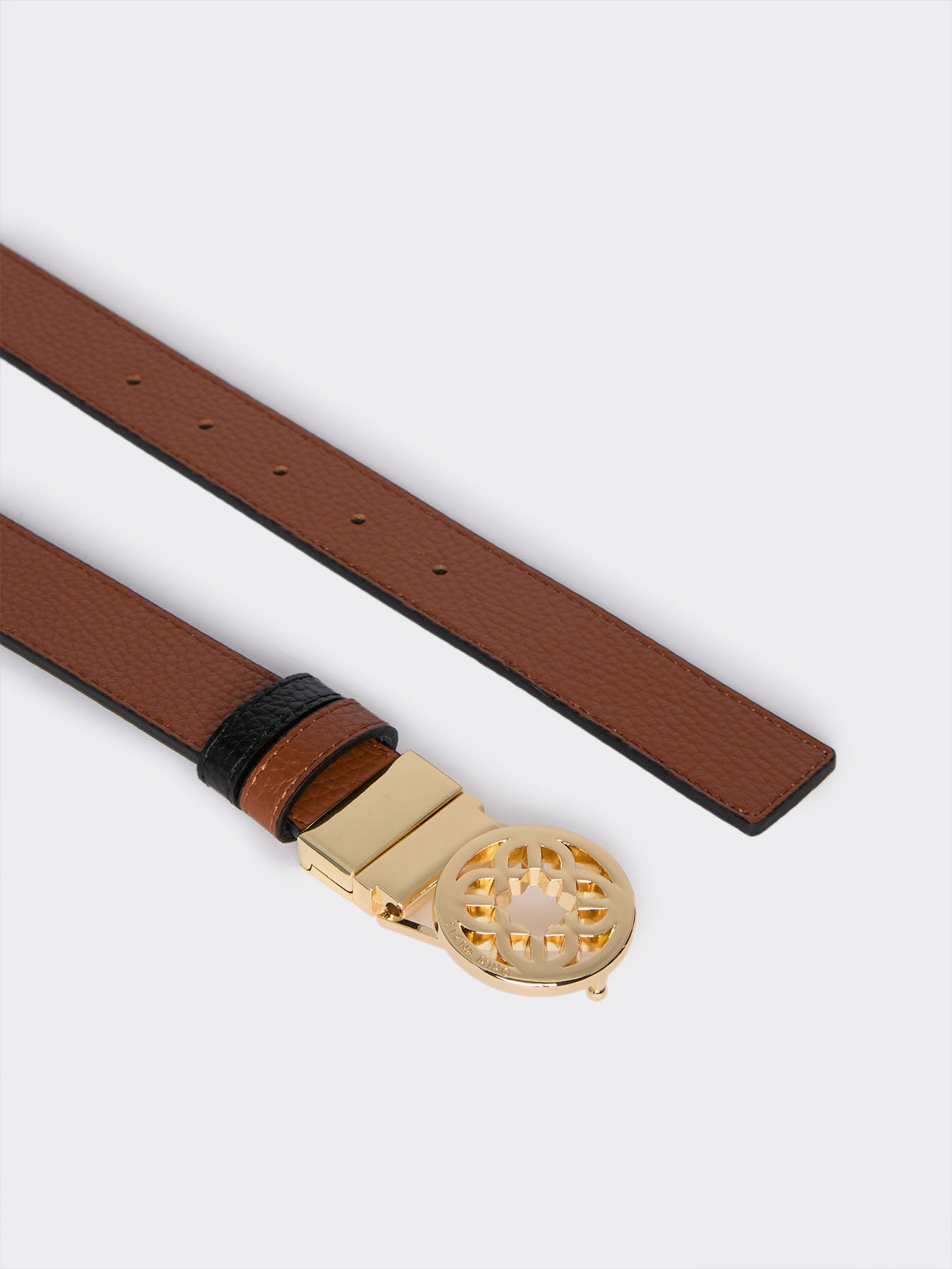 Reversible Monogram leather belt image number 6