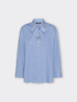 Poplin shirt with crystals image number 5