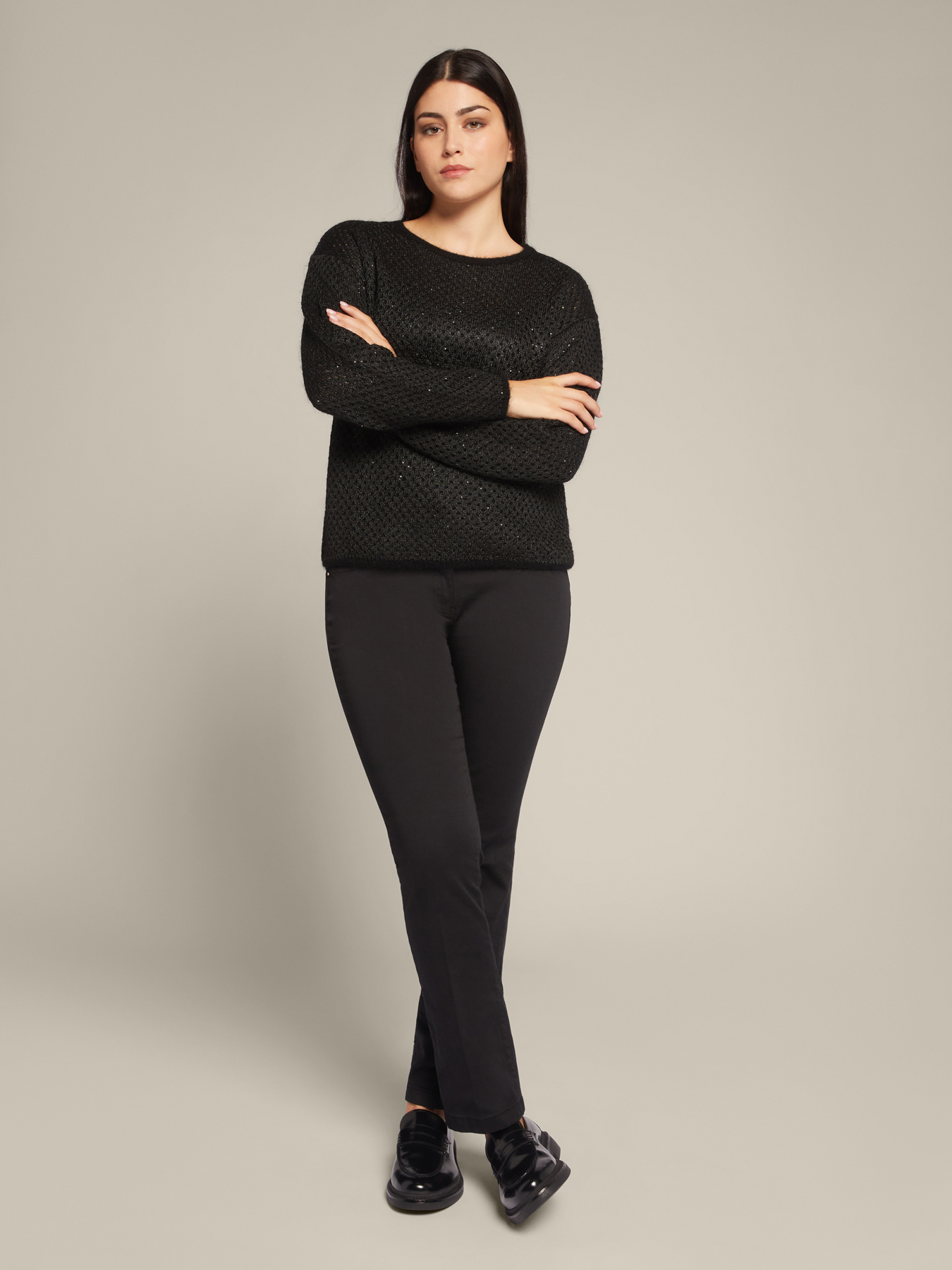 Camisola em mohair com lantejoulas image number 1