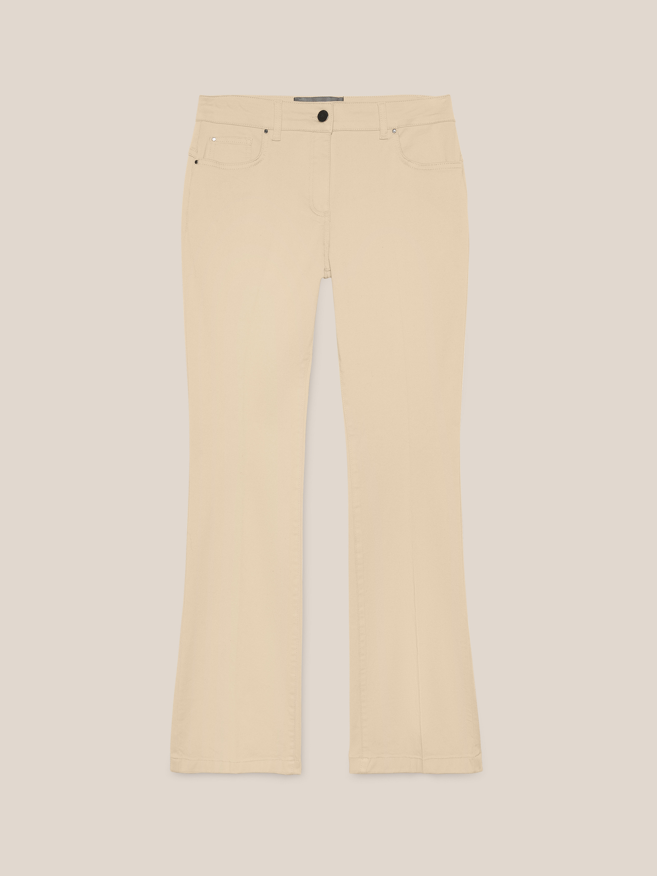 Cotton flared trousers image number 4