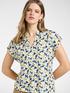 T-shirt stampata con scollo a V image number 0