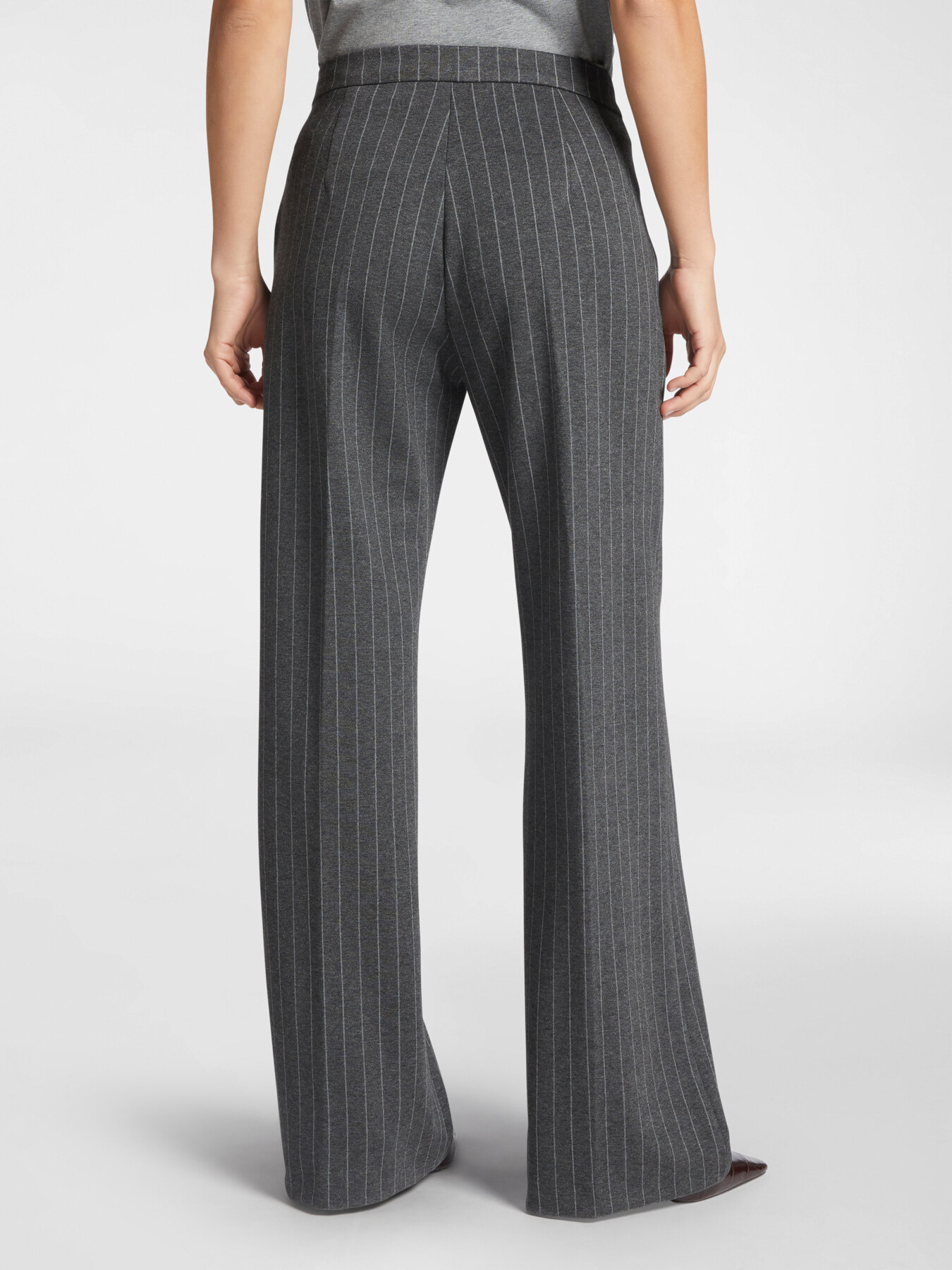 Pinstripe men&rsquo;s cut trousers image number 1