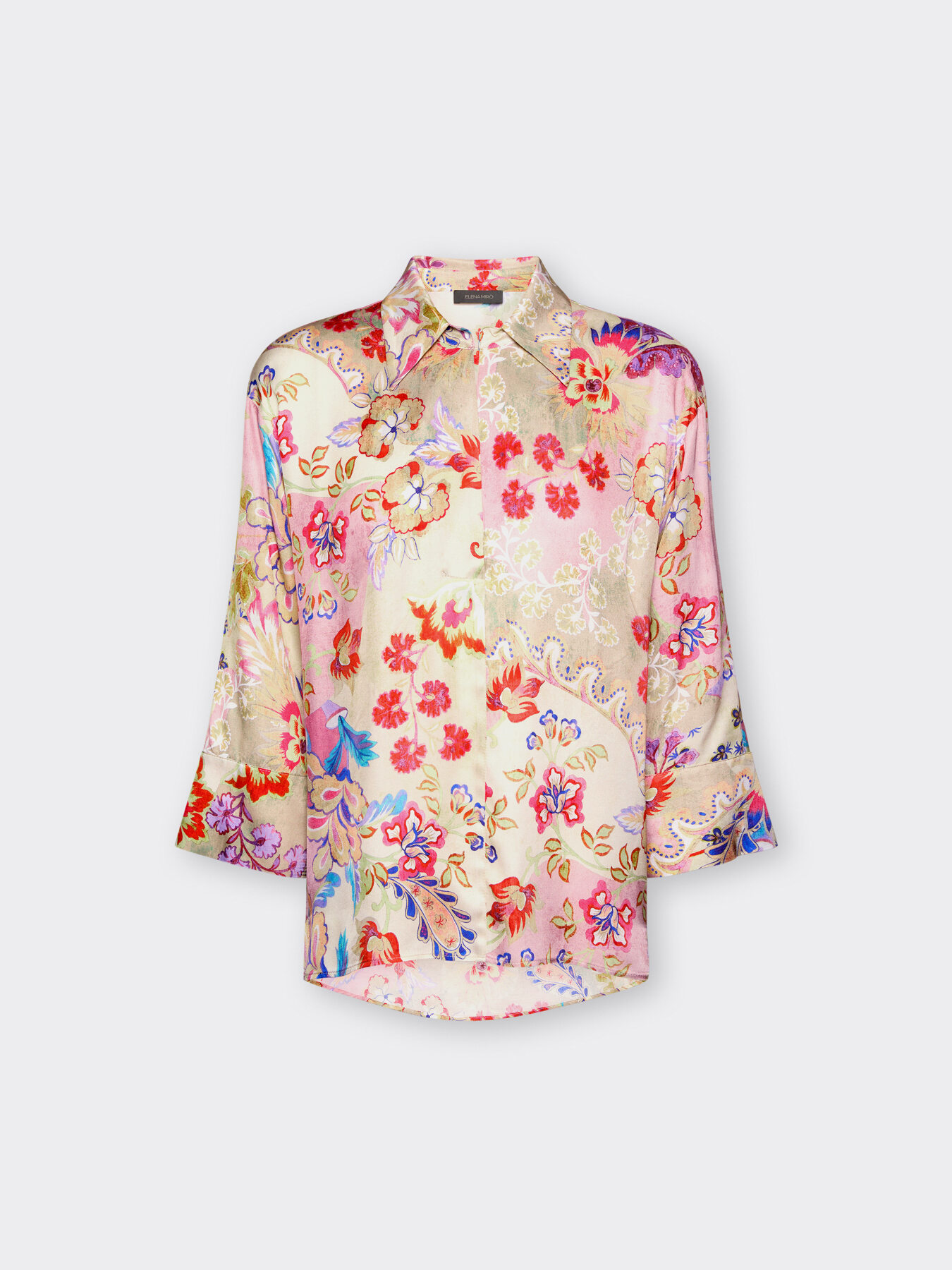 Printed viscose shirt image number 4