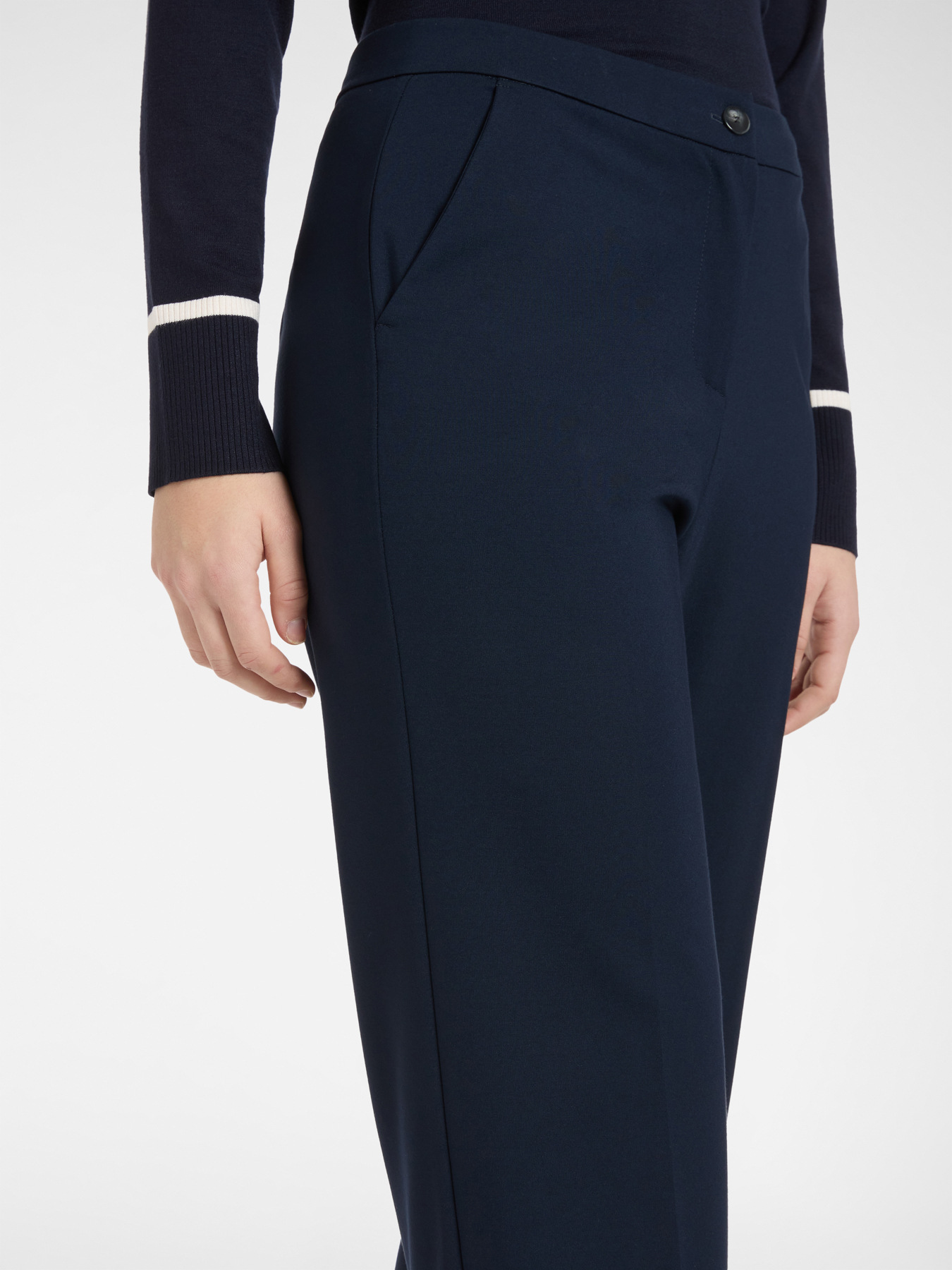 Hose mit weitem Bein und B&uuml;ndchen image number 3