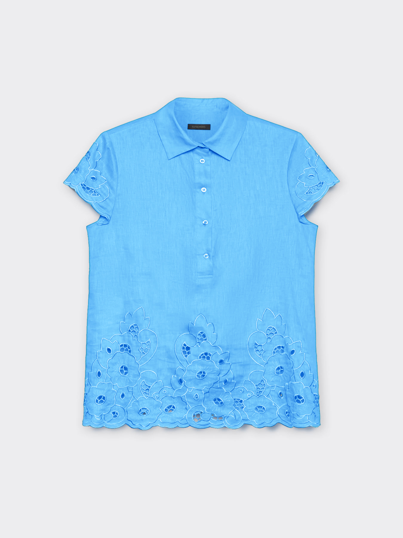 Blouse en lin avec broderie anglaise image number 5