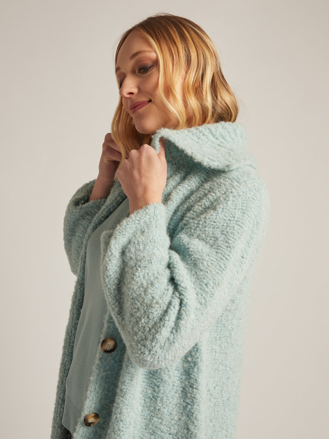 Cappotto in maglia boucl&eacute; image number 3