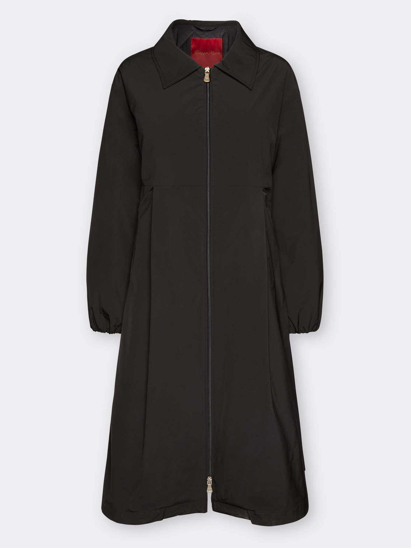 Langer Steppmantel aus Nylon