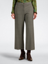Pantalon cropped jacquard &agrave; carreaux image number 2