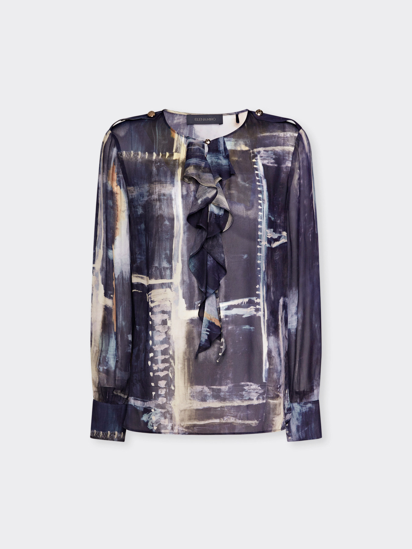 Printed georgette blouse image number 5