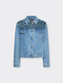 Embroidered denim jacket image number 4