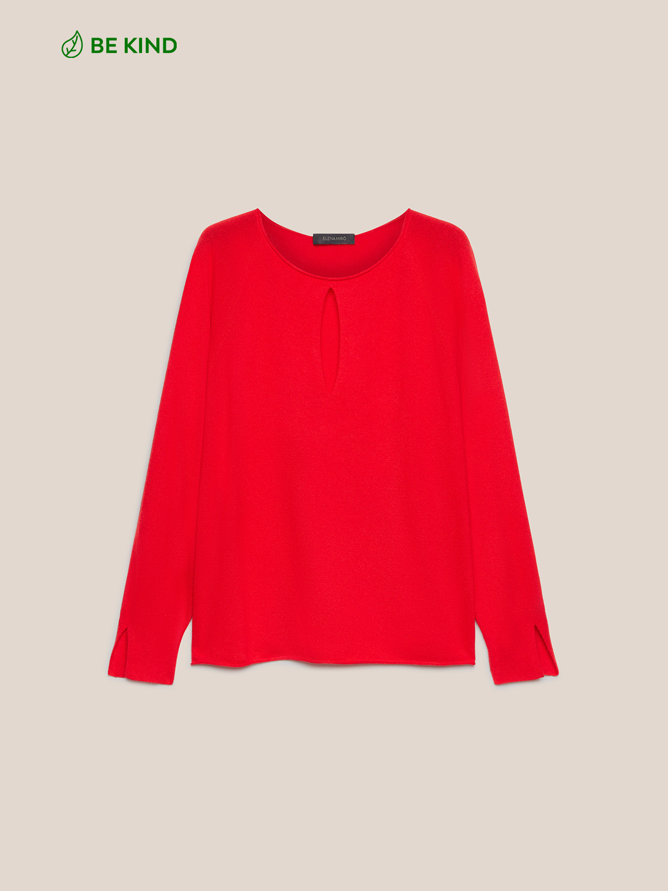 Sweater with drop opening in front image number 5