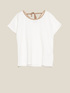 Elenamiro: T-shirt con bordi a righe_8