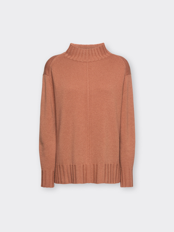 Maglia dolcevita in pura lana