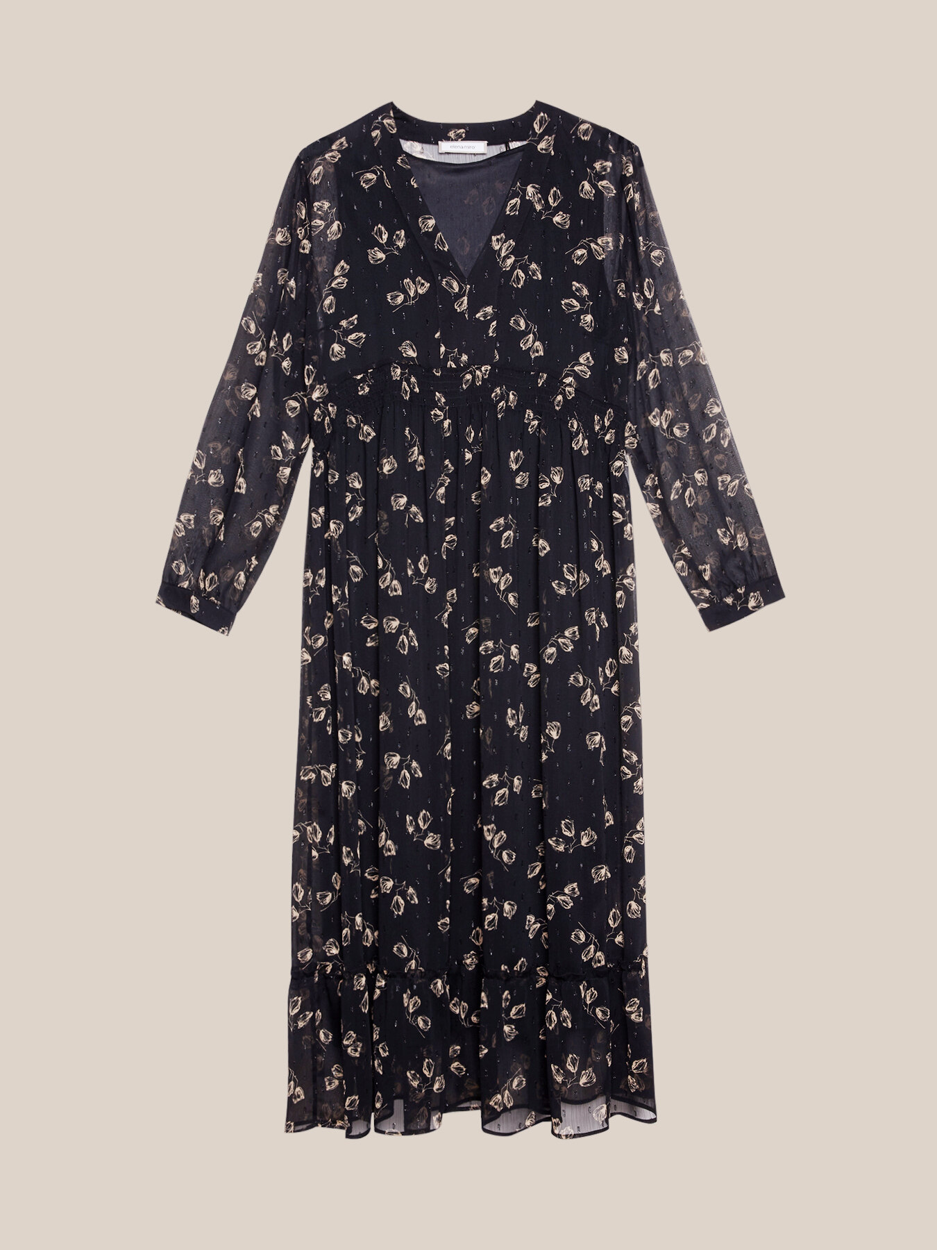 Vestido longo estampado image number 3