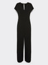 Jersey jumpsuit with V-neck image number 4