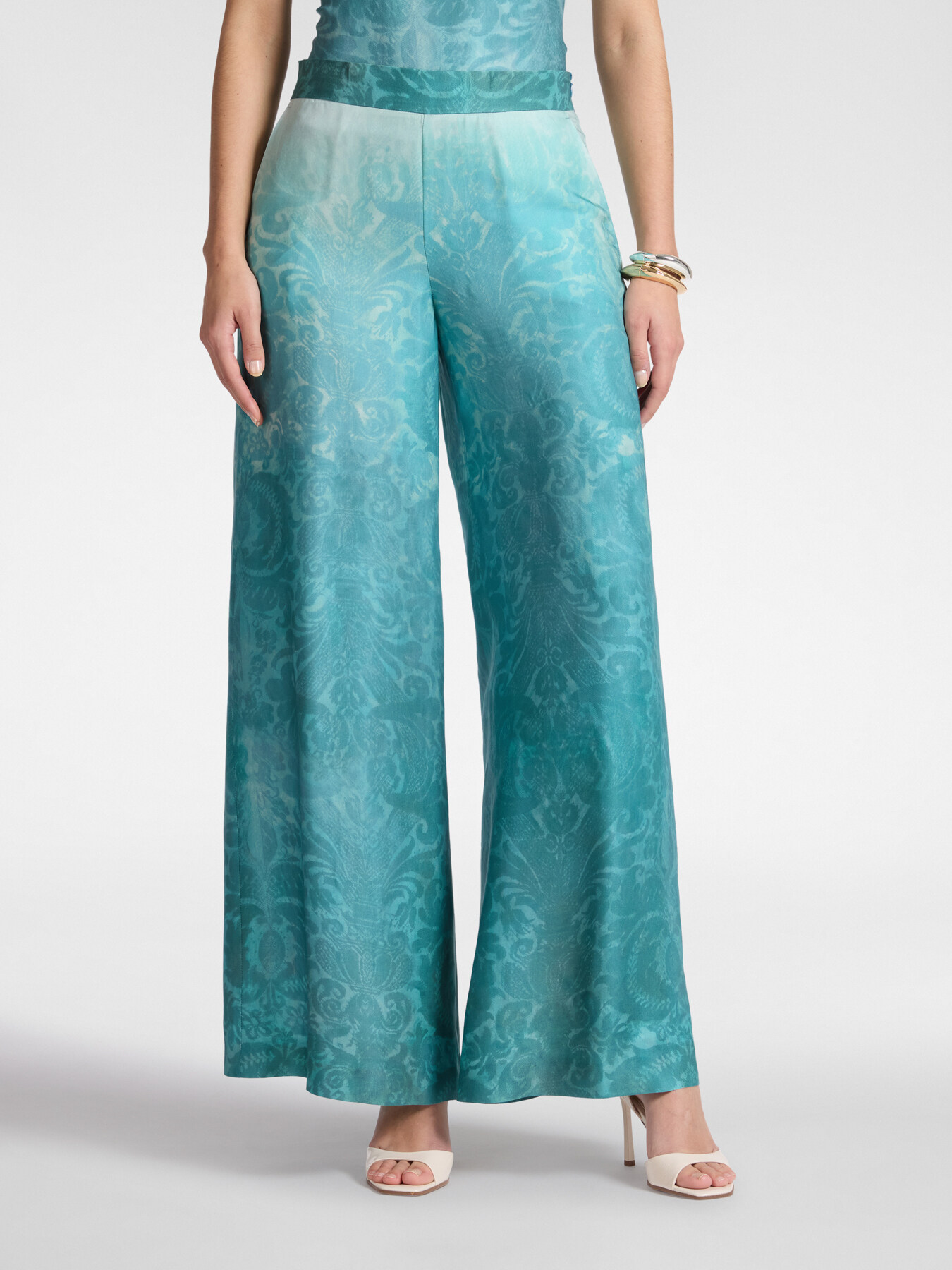 Printed palazzo pants image number 2