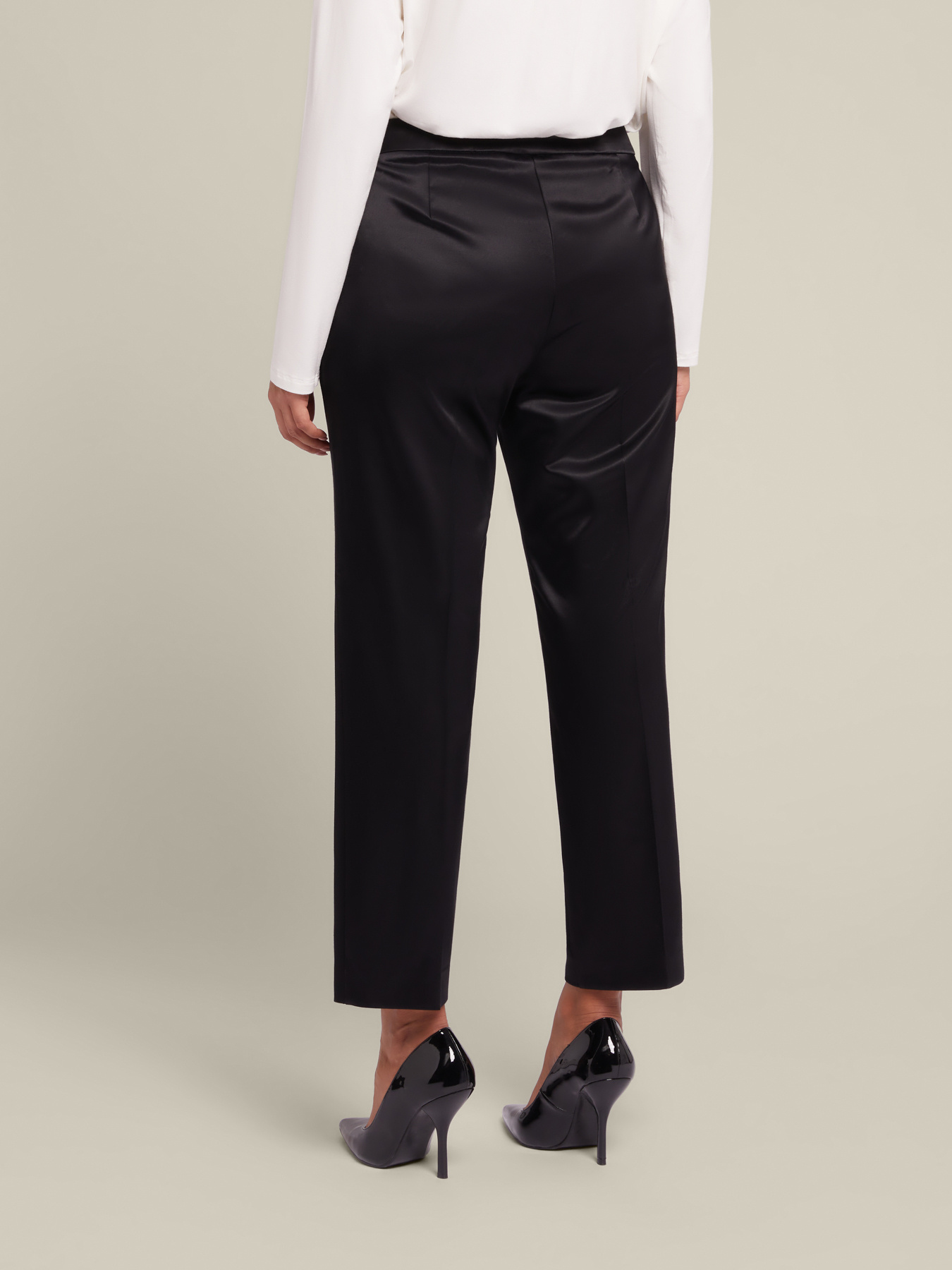 CHINOS IN RASO DI COTONE STRETCH image number 1