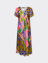 Vestido midi estampado image number 4