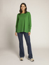 Solid colour sweater in wool and viscose image number 2