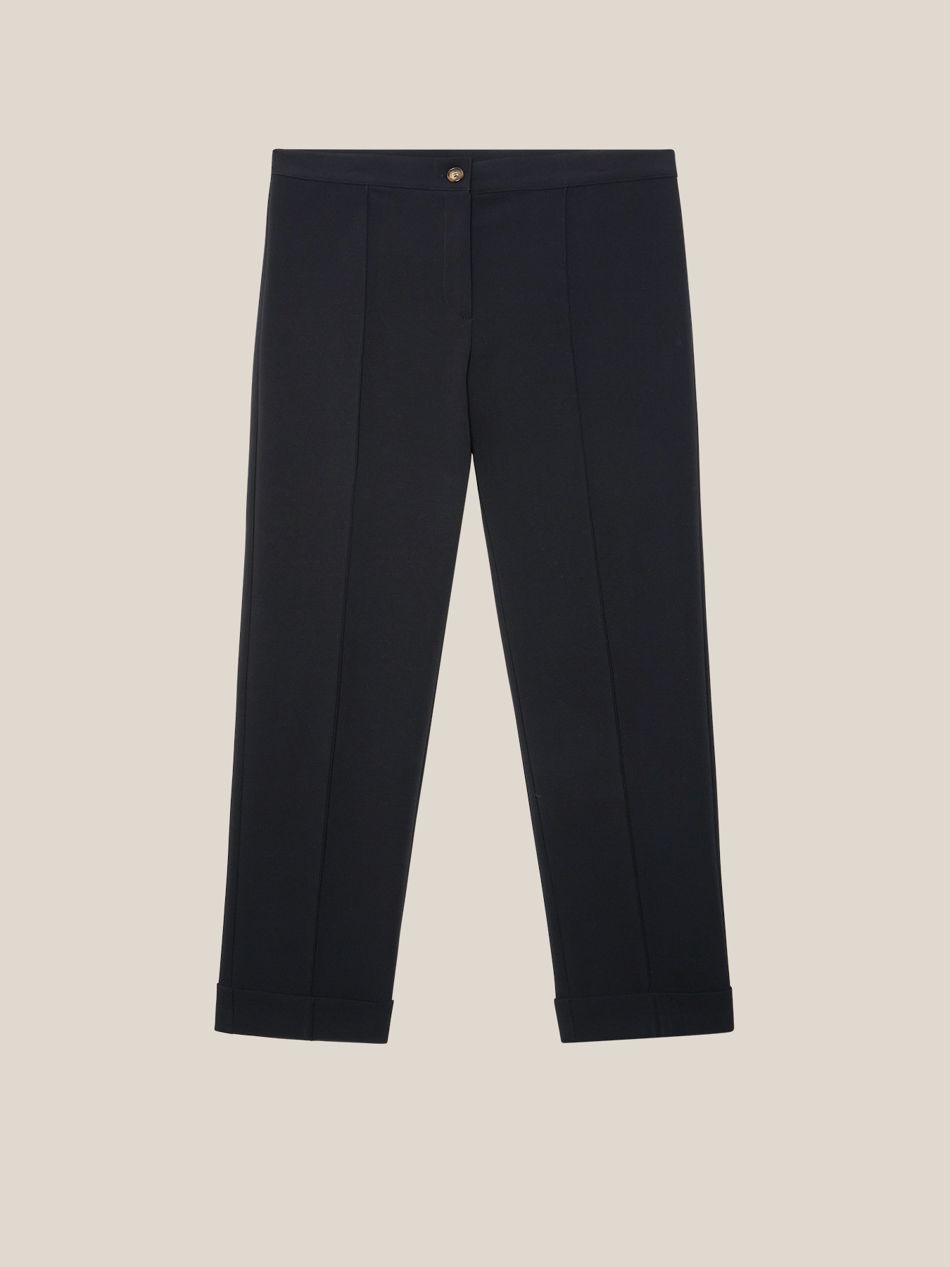 BASIC STOVEPIPE TROUSERS IN STRETCH TECHNICAL FABRIC image number 5