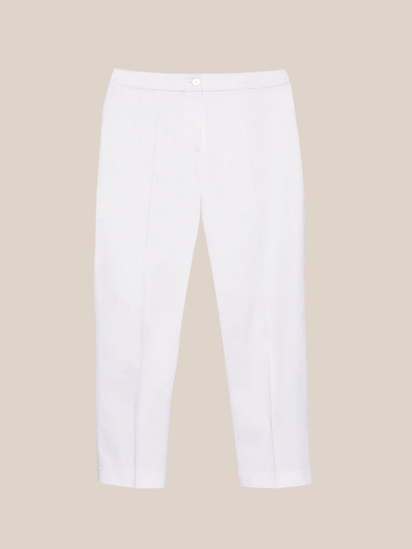 Gerade geschnittene Hose aus Satin image number 4