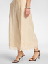 Cropped linen trousers with lace image number 3