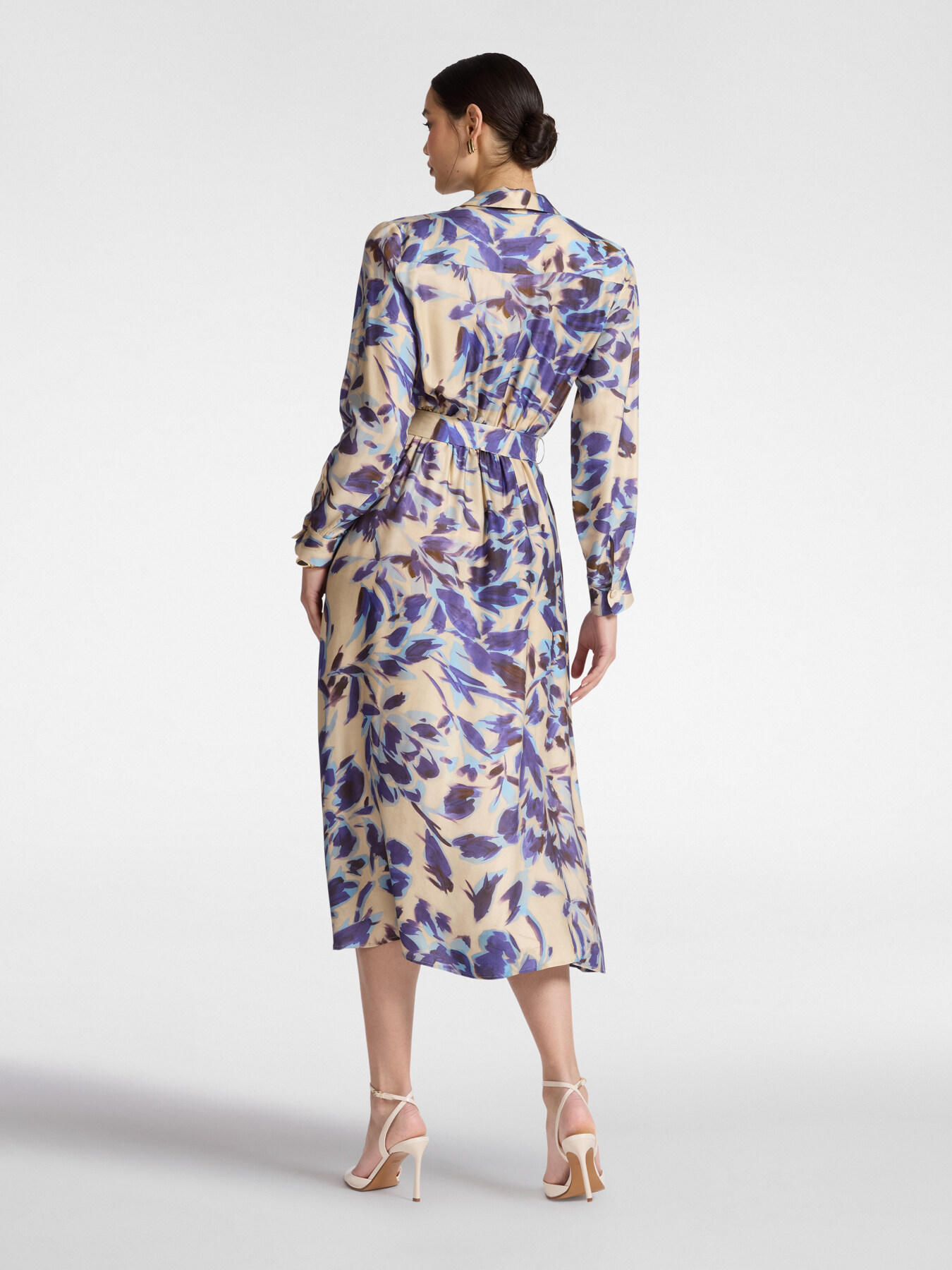 Vestido camisero estampado image number 1