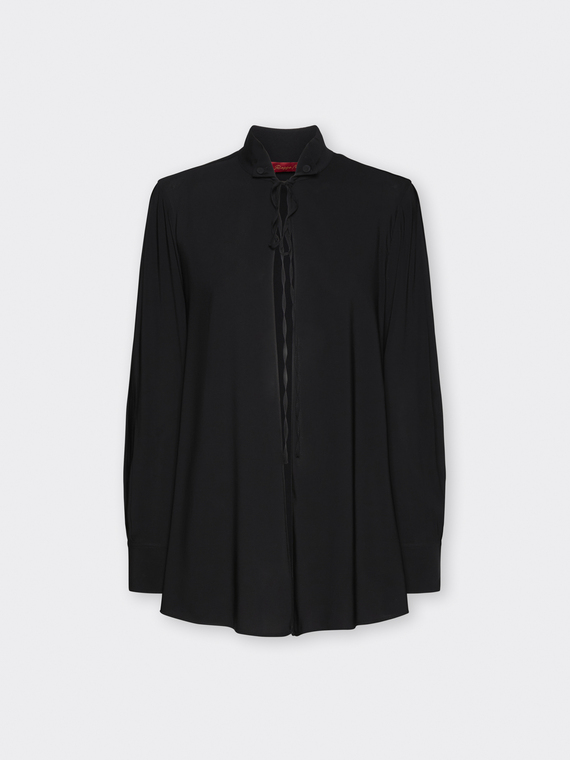 Blusa in cr&ecirc;pe de Chine