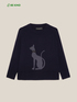 Pullover mit Rundhalsausschnitt aus reiner, nachhaltiger Wolle image number 4