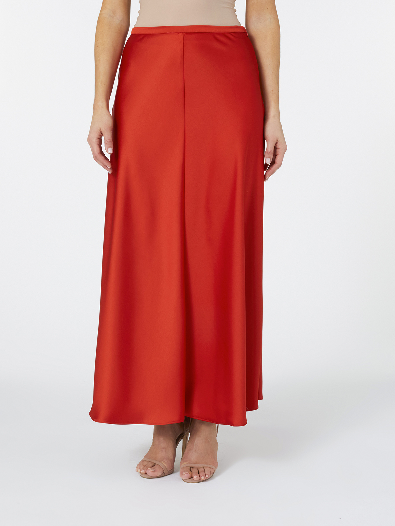 Saia comprida em cetim image number 2