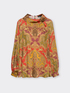 Blusa in viscosa stampata image number 4