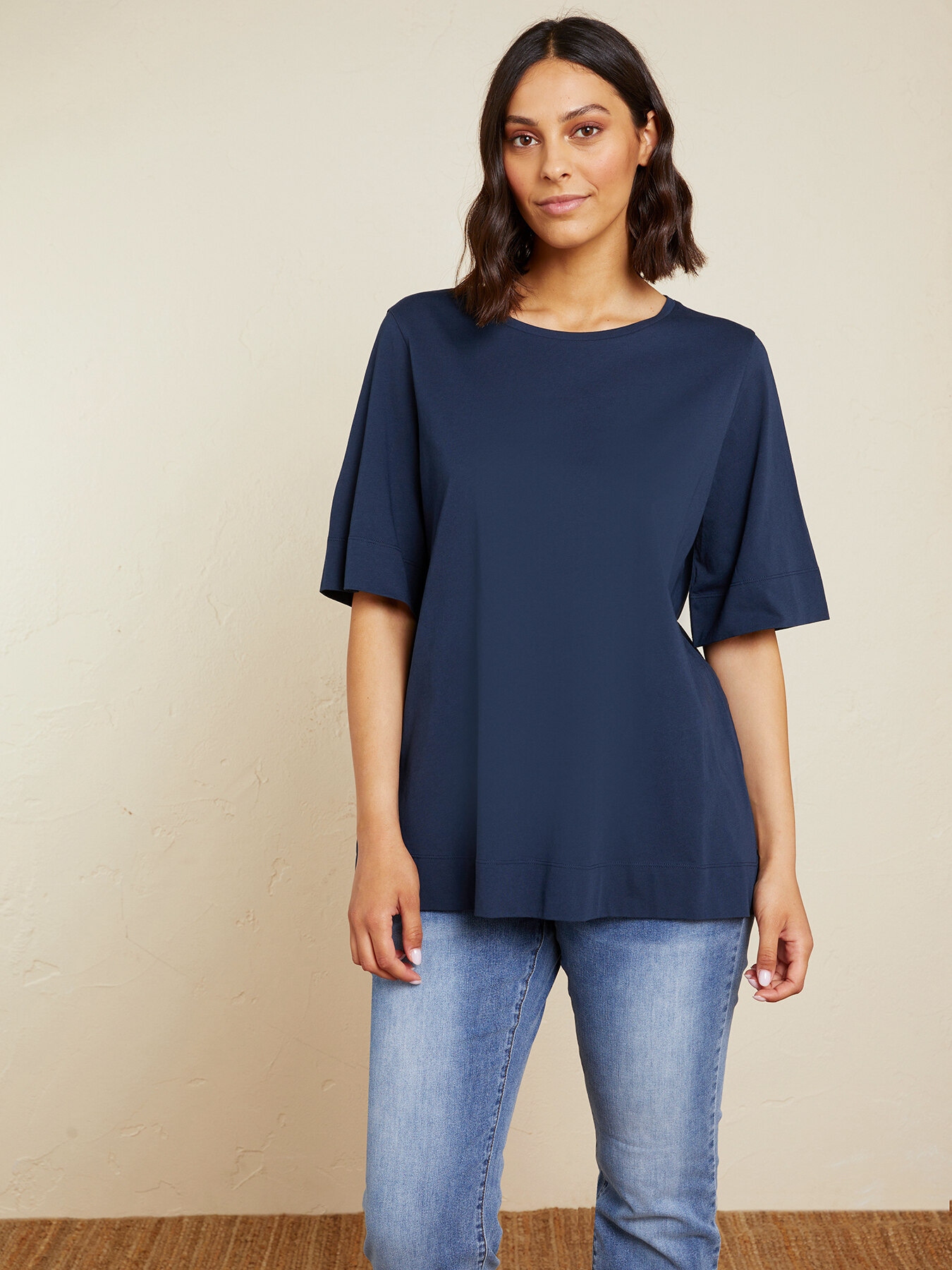 T-shirt with back insert image number 2