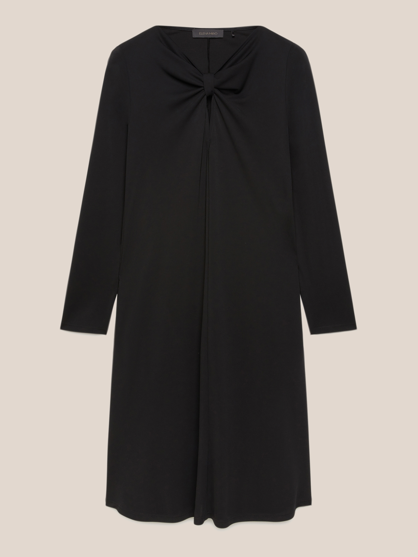 Jersey dress with front knot image number 4