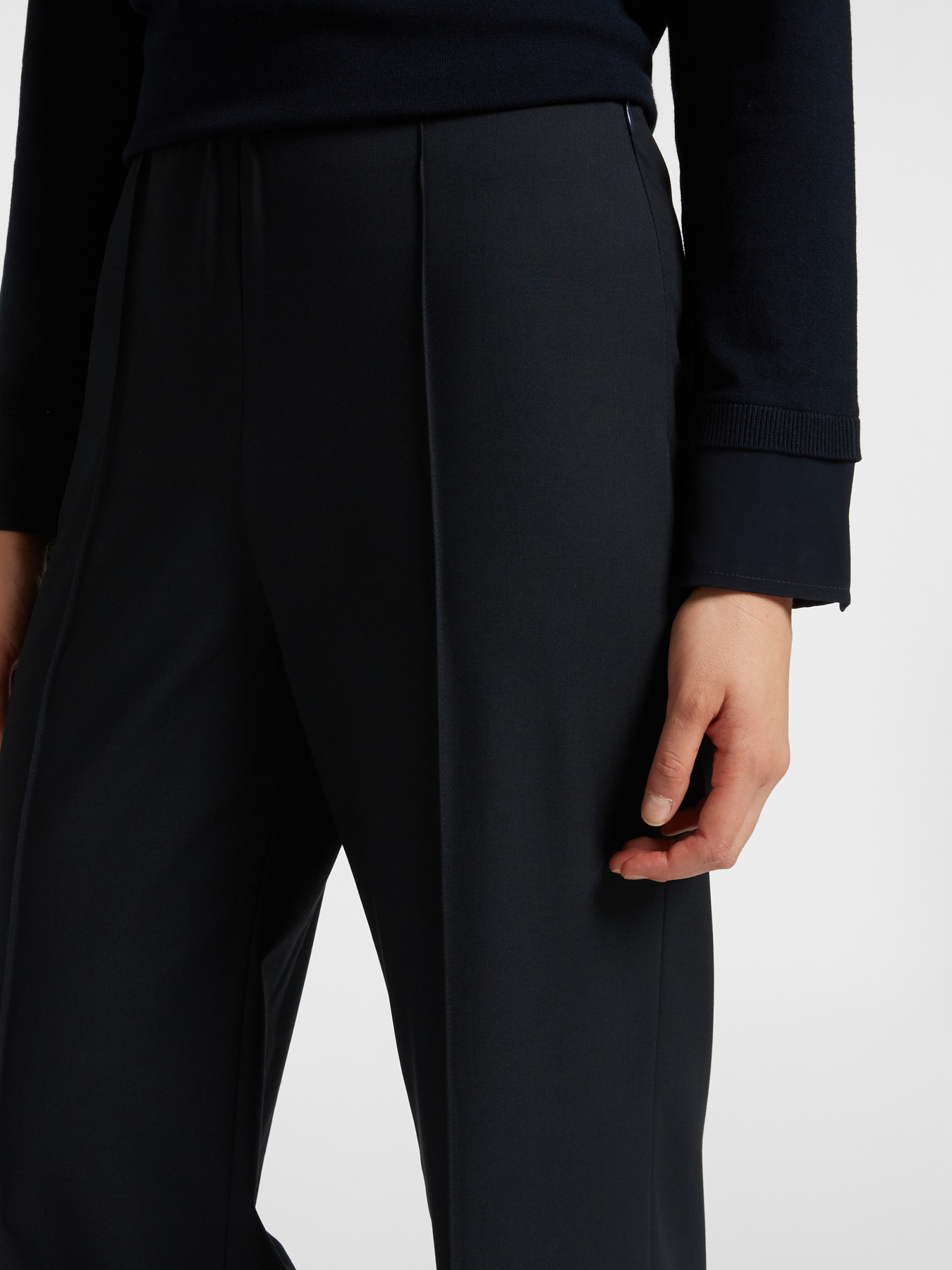 Pantalon jambe large avec fermeture éclair sur le côté image number 3