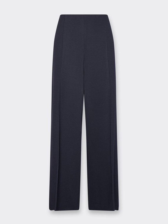 Viscose blend jersey trousers