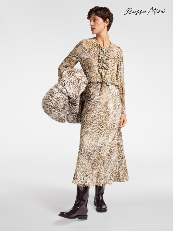 Midirock mit Animalprint