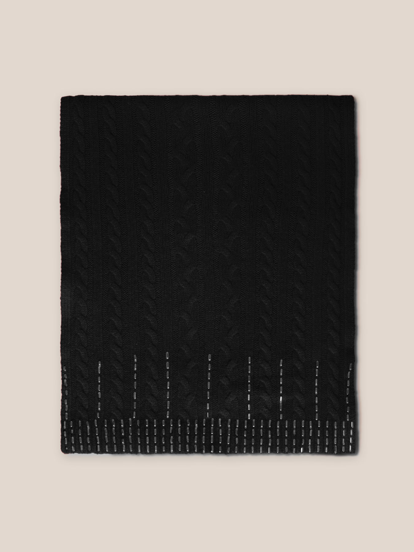 Wool scarf with hot fix elements image number 0