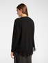 Pullover mit Fransen und abnehmbarem Kragen image number 1