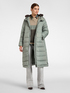Long quilted nylon down jacket image number 2