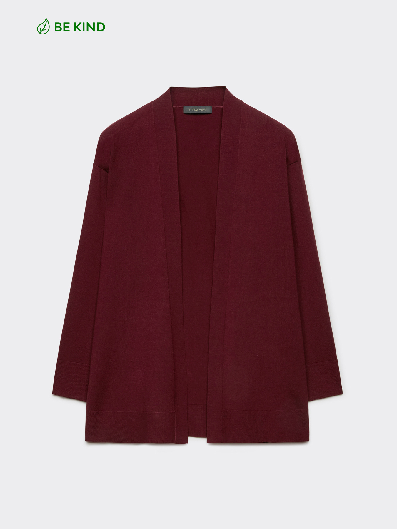 Long cardigan in LENZING&trade; ECOVERO&trade; viscose image number 4