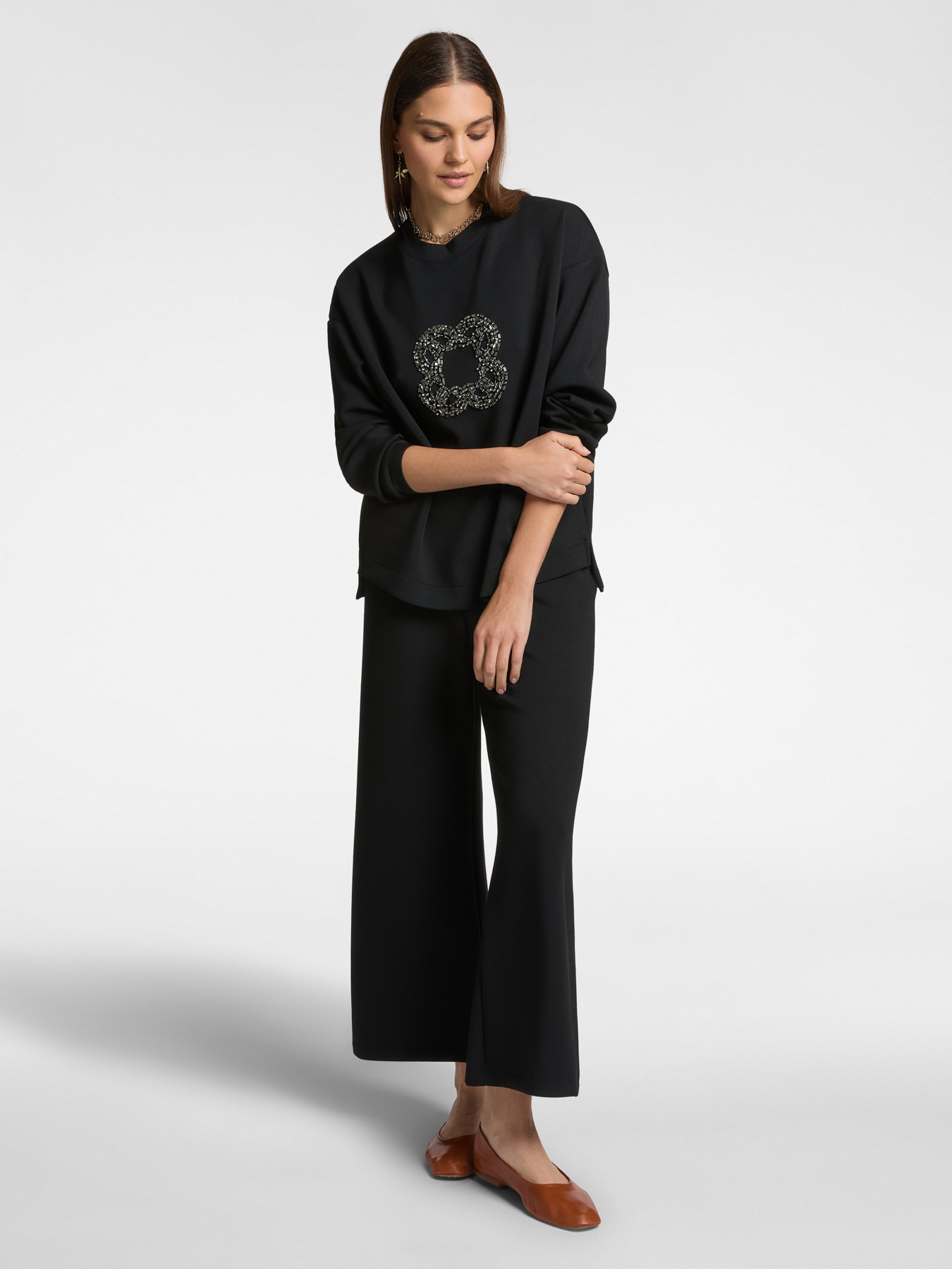 Sweatshirt with oversized Monogram embroidery image number 2