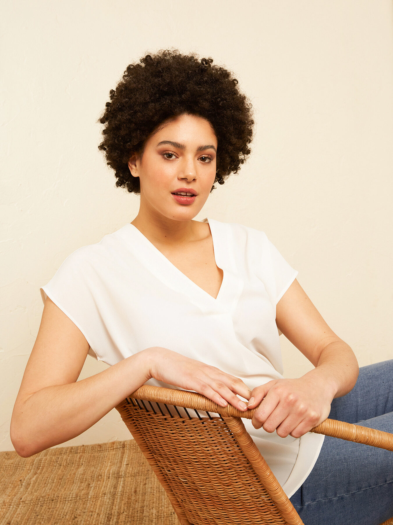 Cloqu&eacute; fabric top image number 0