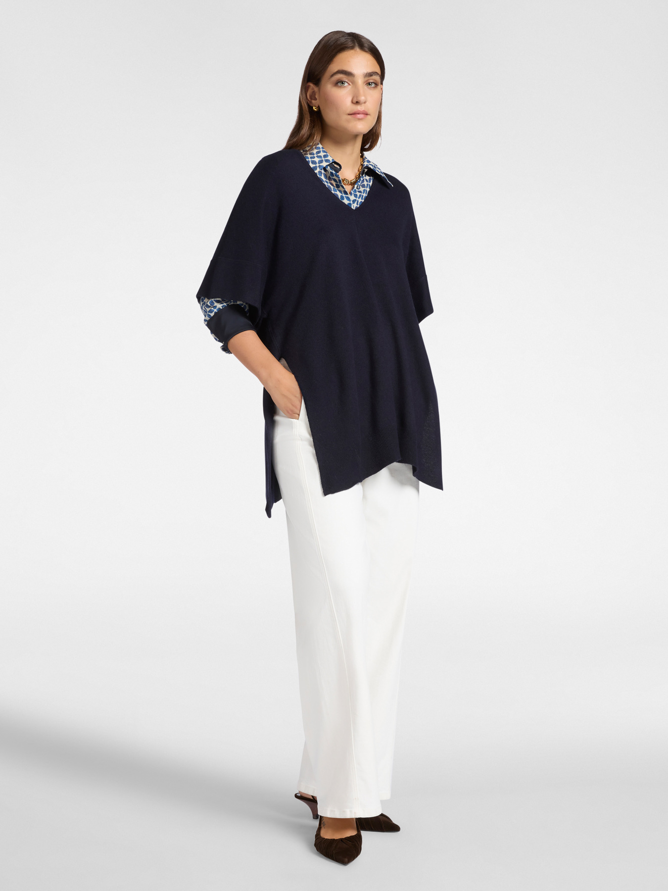 Cashmere blend cape image number 2