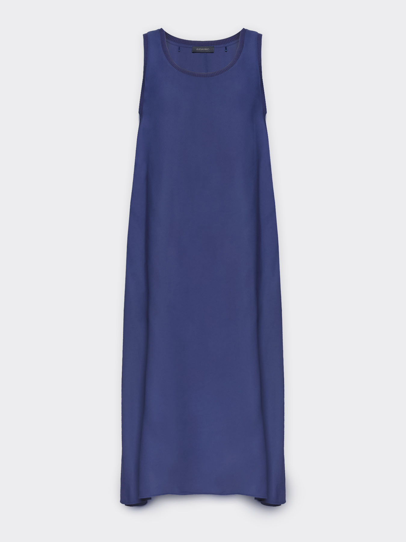 Vestido largo con bordes de canal&eacute; image number 4