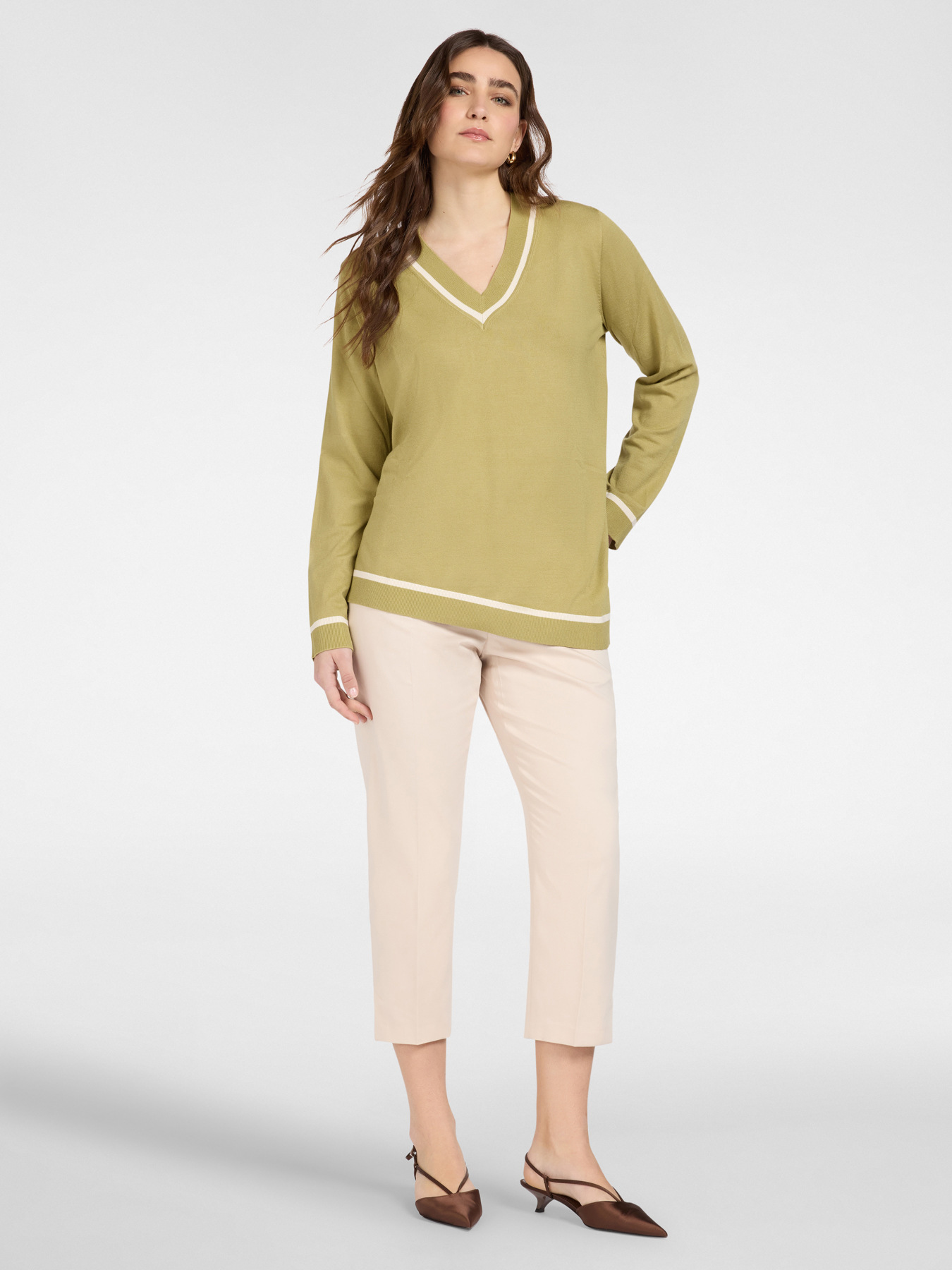 Maglia asimmetrica misto viscosa image number 2