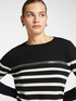 Striped sweater with embroidery image number 3