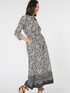 Bedrucktes langes Hemdblusenkleid image number 2