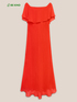 Long dress with ruffle image number 4