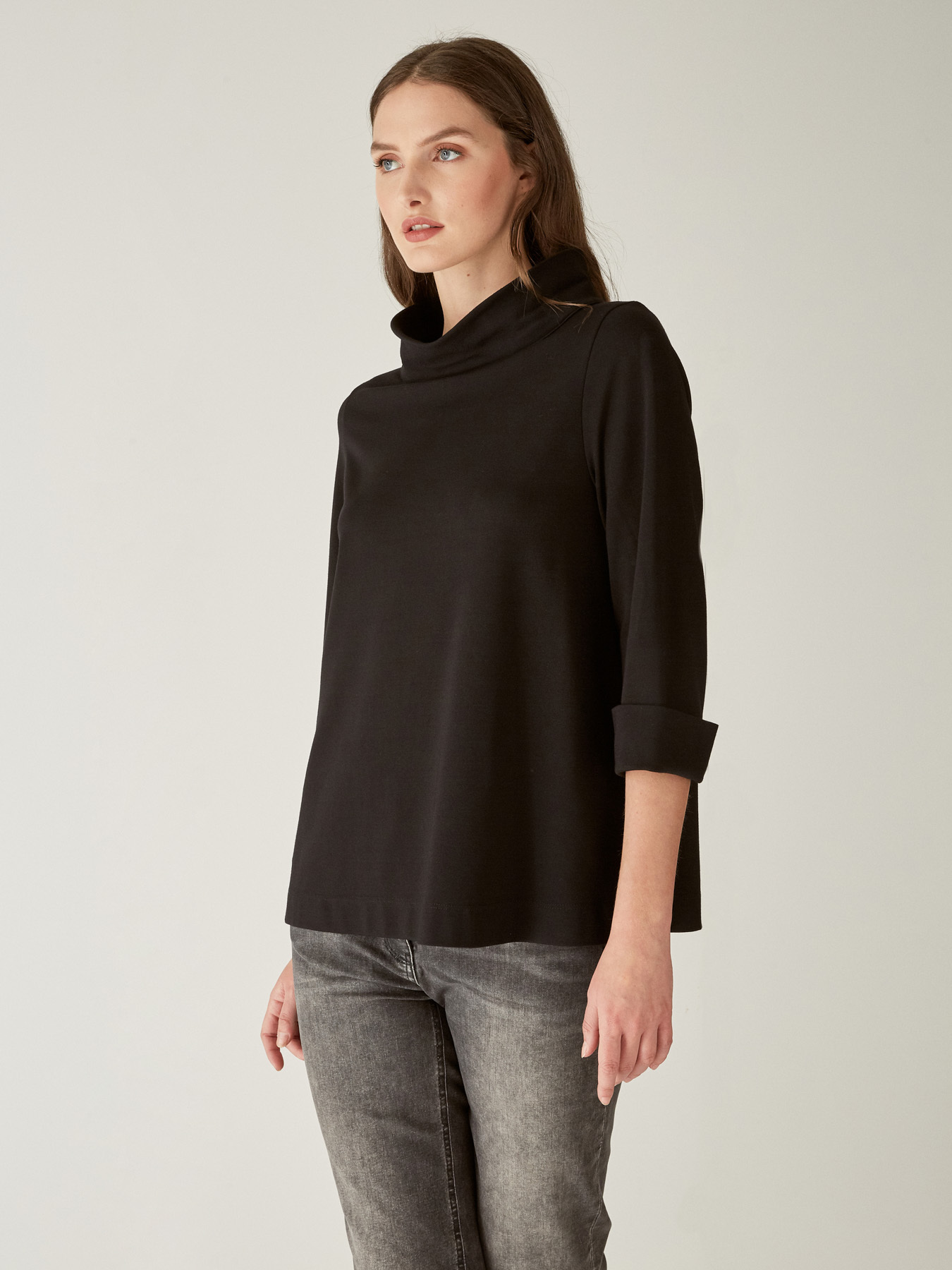 BLUSA CON COLLO AD ANELLO image number 2