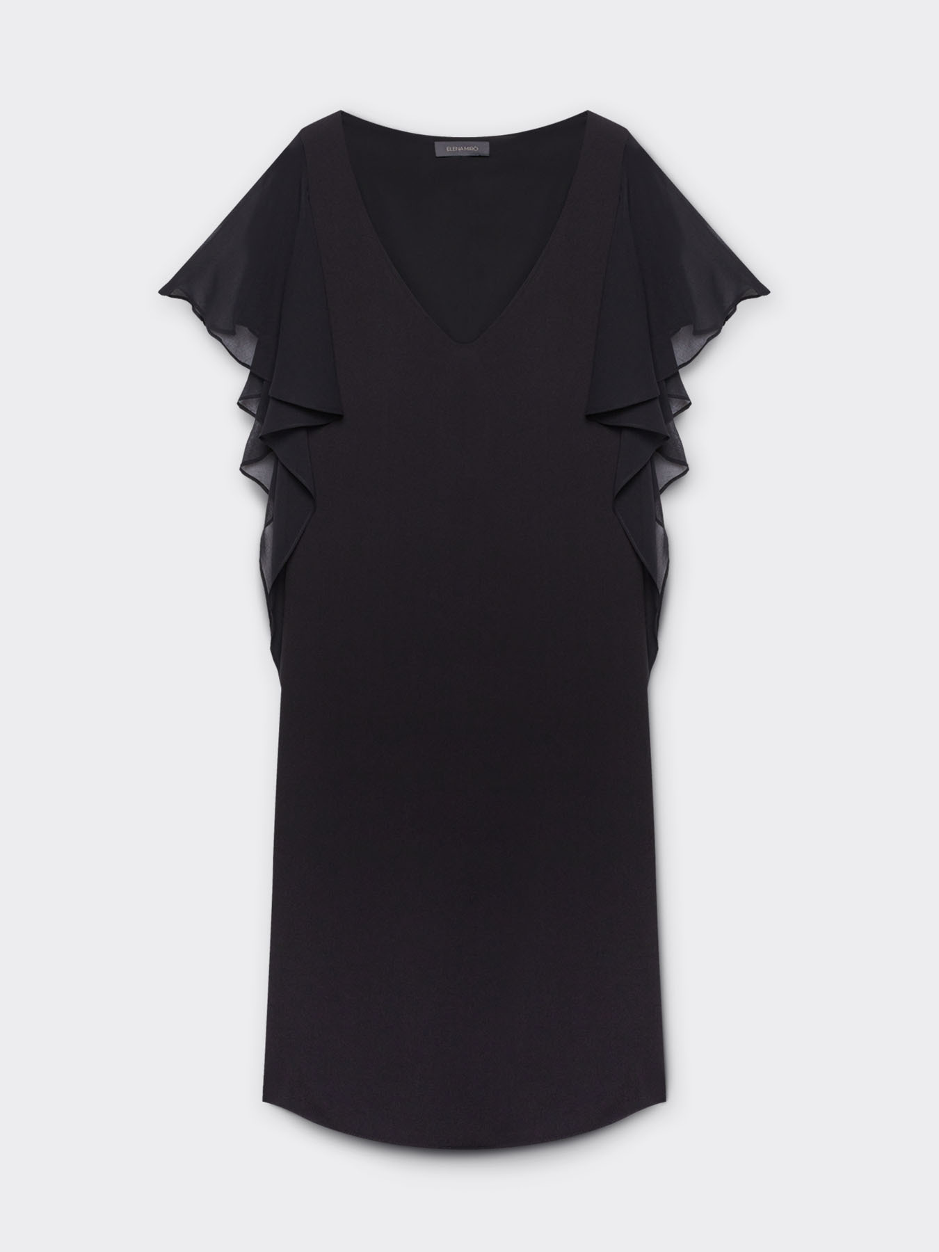 Vestido Elegante com mangas com babados image number 4